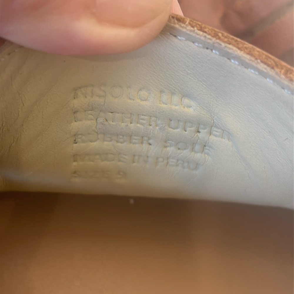 Women's Nisolo Huarache Sandals in Brandy, Size 9 - Picture 4 of 6